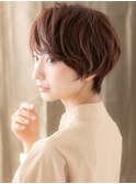 ミルクティーアッシュフェザーショートマッシュY川口30代40代