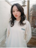 ロンググレージュカラー