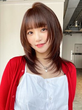 アイティーバイアルバム 松戸店(IT by ALBUM) オリーブベージュミディアムウルフレイヤー_ba512602