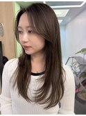 大人可愛い大人美人ふんわりカールショコラグレージュ