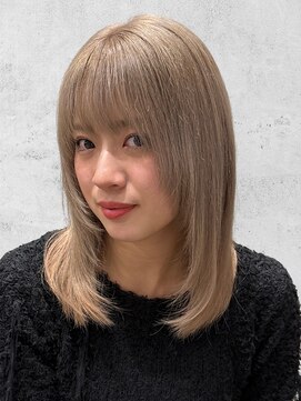 オルズ 渋谷(ALLZ) 顔周りレイヤーミルクティカラー【渋谷ケアブリーチケアカラー】