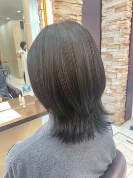 髪質改善/顔周りレイヤーカット/グレージュ[千葉/千葉駅]