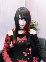 ラピス 新宿(Lapis)&nbsp;レイヤーウルフスタイル/デザインレッドカラー/シールエクステ