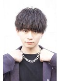 マッシュ波巻きメンズパーマ渋谷メンズ美容室k