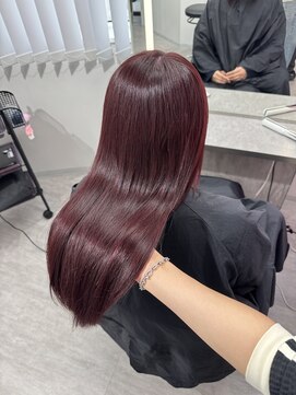 リノ(RLINO) 暖色カラー/チェリーレッド/ブリーチなしダブルカラー