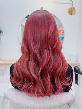 シア 綾瀬店(SHEER) ブリーチ１回さくらピンク