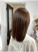 桑名レイヤーカットブリーチなしダブルカラーベージュカラー韓国