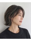 大人ハイライトボブ
