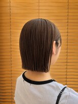 オーガニックエコ 川越(organic+eco)&nbsp;20代30代/秋カラー/秋ヘア/切りっぱなしボブ/マロンブラウン