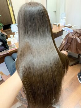 毛質改善ヘアエステサロン エリア 大島店(area)の写真/ツヤ×手触り重視☆他のカラー剤とはダメージが全然違う！もうバサバサした艶の無い髪とはおさらば!!