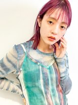 テトヘアー(teto hair) ピンクカラーピンク紫バイオレットミディアム暖色カラー