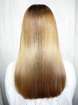 アンフィユヌキャトル(AnFye une Qatll) ブリーチ毛の方をジュエリーシステム×LULUTr×縮毛矯正で艶髪♪