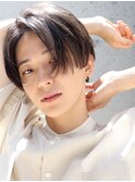 かきあげサラサラ！センターパートナチュラル男子