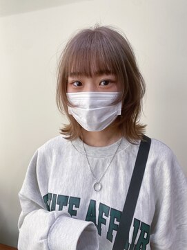 エイミー(Aimee) Aimee ウルフヘア×ミルクティーベージュ