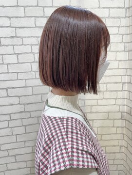 シャンティ 平岸店(Shanti) ラベンダーピンク×柔らかボブ