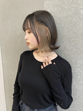 ロンド 表参道店(Lond) 【Lond表参道倉崎涼】インナーカラーが可愛い！ボブヘア