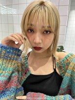 ロンドルーチェ 心斎橋(Lond luce)&nbsp;ダークアッシュ/ミディアムレイヤーカット［髪質改善/縮毛矯正］