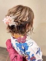 スーパーカット 元町店(SUPER CUT)&nbsp;浴衣　ヘアアレンジ　ハーフアップ