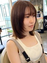 ディフィーノ 青山(DIFINO) 【DIFINO 青山】ウルフボブ×ライトブラウン[ビフォーあり]