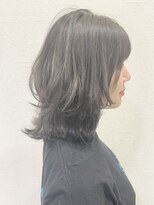 ジェービーヘア 稲毛(jb hair) 黒髪グレージュカラーレイヤースタイル