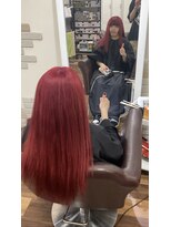 アーチフォーヘア 心斎橋店(a-rch for hair)&nbsp;ベリーレッド(赤髪の……