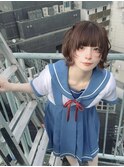 フェイスレイヤーショートボブ