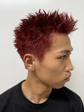 メリケンバーバーショップ トーキョー(MERICAN BARBERSHOP TYO) ハイライト/マッシュパーマ/ウルフ/アッシュブラック