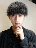 波巻きパーマ メンズヘア