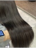 オリーブグレージュ ブリーチ無し レイヤーカット