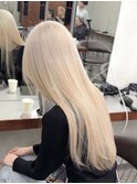 ホワイトブロンドダブルカラーケアブリーチハイトーン