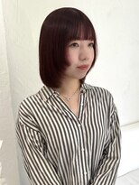 シーン(scene)&nbsp;レイヤーボブ×ワインレッド