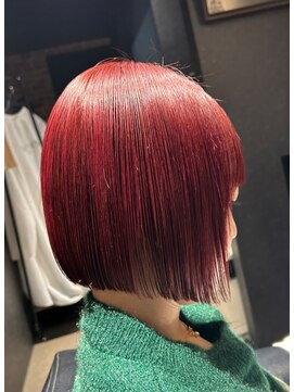 ベースヘアーデザイン(BASE HAIR DESIGN) レディース　チェリーレッド　宇都宮