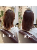 髪質改善再整カラー