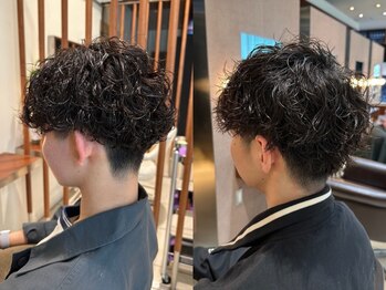 アロー 船橋店(AROH)の写真/骨格,髪質,お悩みに合わせたパーマをご提案!初めての方も安心◎[MEN'S/メンズパーマ/眉毛/学割U24/船橋駅]