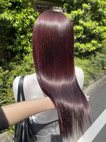 フラム 渋谷(flamme)&nbsp;ブリーチなしボルドーカラー