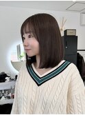 肩上ボブ×アッシュブラウン【大阪/梅田】