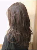 ブリーチなし◎大人暗髪グレージュ艶髪×美髪ロング