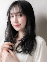 カバーヘアアンドスパ ブリス 浦和(COVER HAIR&SPA bliss)&nbsp;大人美人黒髪アッシュ毛先パーマレイヤーロング312W浦和30代40代