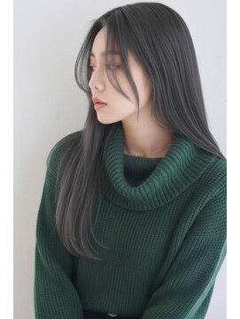 髪質改善カラー　ブリーチオンカラー　アッシュグレージュ