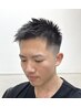 メンズカット+眉カット【青山/メンズベリーショート/爽やかアップバング】