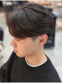 千葉駅MEN’S/波巻きツイストスパイラル/刈り上げセンターパート