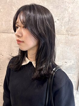 エト 梅田(eto)の写真/小顔を創る前髪や顔周りのレイヤーカットはお任せ下さい◎長さをキープしたまま傷んだ髪もカットで綺麗に*