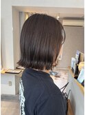 透明感爆誕オリーブベージュ×くびれボブ