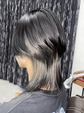 コエル(KOER) 難波グレーウルフインナーカラー
