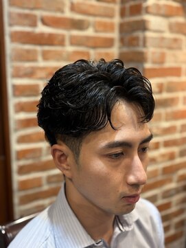 ヘアモードキクチ 日本橋室町店 メンズパーマ 30代 ウェーブパーマ　barber