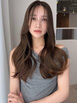 ソヨン 大宮店(SOYON)&nbsp;《SOYON》ミントグレージュ 顔周りレイヤー ビルドパーマ