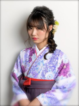 ネオリーブアオバ 高田馬場店(Neolive aoba) 【高田馬場/aoba】2019年卒業式 袴着付け アレンジ