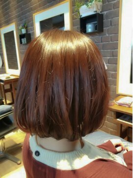 アンカラン(un Calin) 【un Calin】大人可愛い☆ふんわり丸みボブ×ピンクブラウン