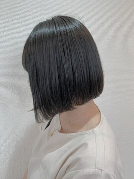 アクト 仙台店(ACT) 丸みボブ 透明感 グレージュカラー