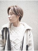 ♪Coni♪モテショートハンサムショート耳かけひし形センター分け